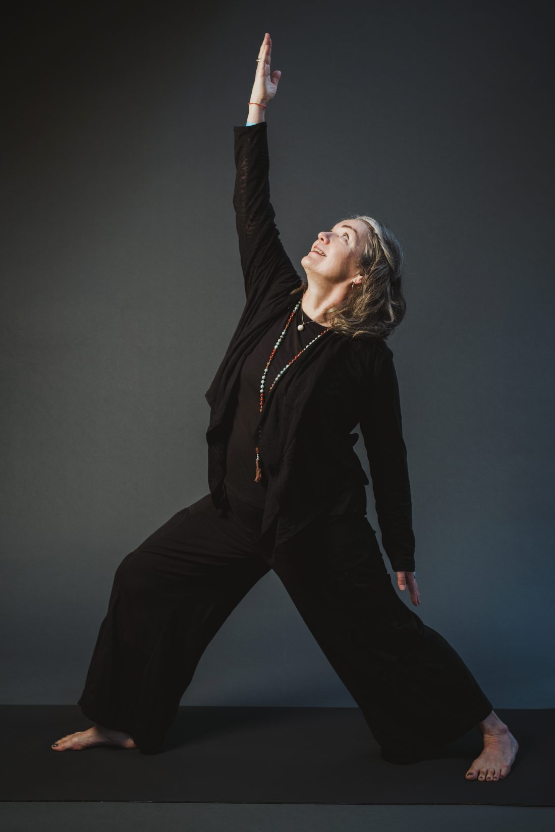 Revolving Warrior Ease from your busy day to an enjoyable evening using this gentle Yoga class and Yoga Nidra as transition and for self-care. Accessible and with options.